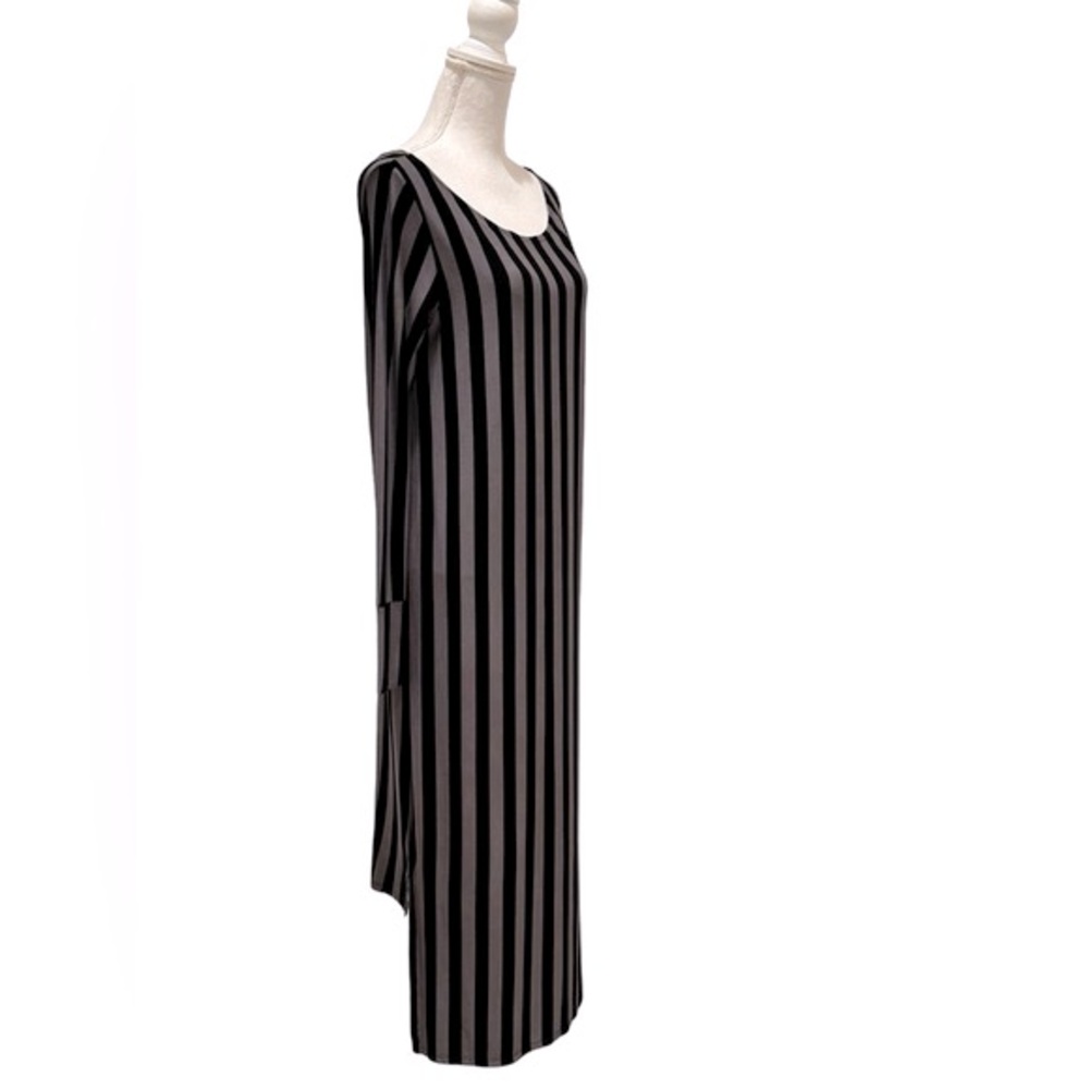 NWT Matti Mamane Avant Garde Striped High Low Maxi Dress. Medium - Picture 4 of 7